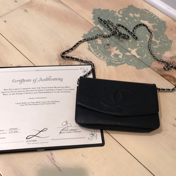 Authentic Chanel Timeless Wallet on Chain Black - Picture 2 of 7